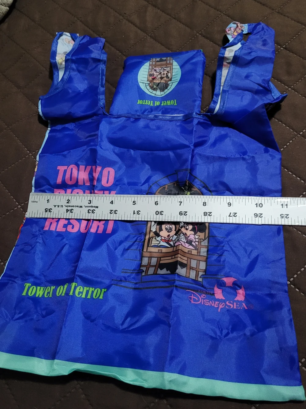 NWT  Tokyo Disney Resort Exclusive Retro Attraction Capsule Toy Eco Bag Set of 3